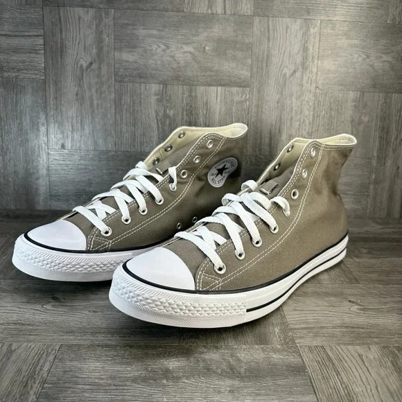 Converse Chuck Taylor High Top Mens 14 Olive Drab Canvas Sneakers NEW A08581F - Picture 3 of 9